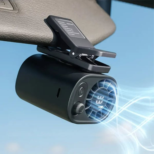 ๐ฅ๐ฅCar Clip On Fan with LED Display -360ยฐ Rotation, 100 Speeds Adjustable, USB Rechargeable