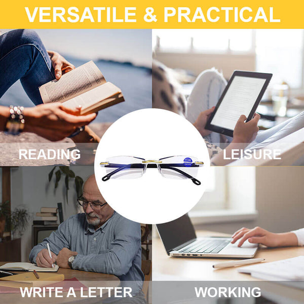2023 NEW DIAMOND-CUT BIFOCAL PROGRESSIVE & ANTI-BLUE EYEWEAR ULTRALIGHT READING GLASSES【HOT SALE-48%OFF🔥🔥🔥🔥🔥】