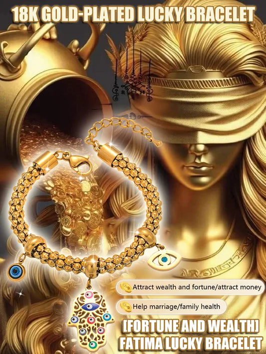 🤑[Wealth fortune protection code]💲 Fatima NINE-EYED DZI BEAD BRACELET