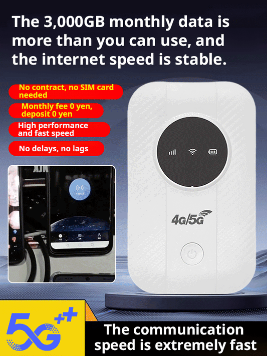 🔥【Available worldwide】5G wireless portable WiFi, unlimited data for life✅2025 sales No. 1, Lifetime free internet access!