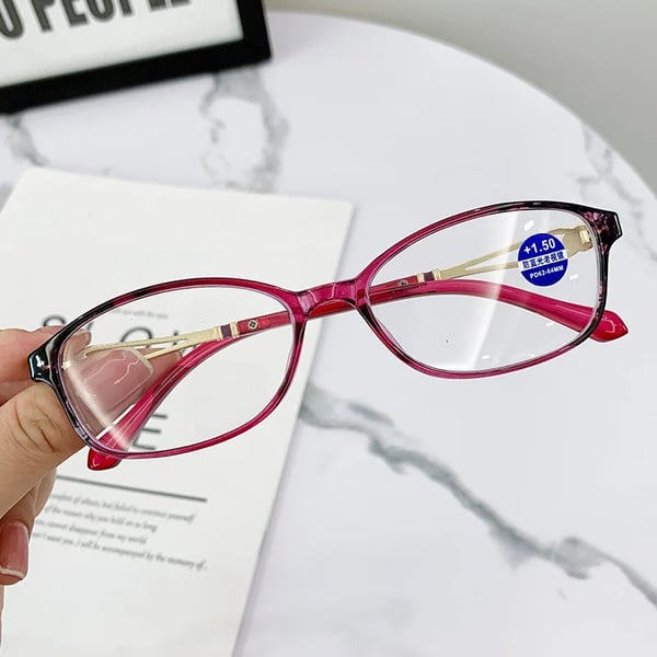 🎁WOMEN'S FASHION LIGHTWEIGHT METAL ANTI-BLUE LIGHT READING GLASSES