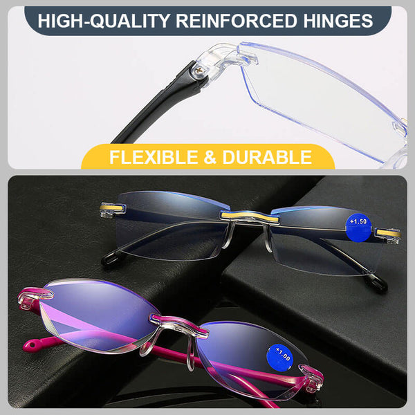 2023 NEW DIAMOND-CUT BIFOCAL PROGRESSIVE & ANTI-BLUE EYEWEAR ULTRALIGHT READING GLASSES【HOT SALE-48%OFF🔥🔥🔥🔥🔥】