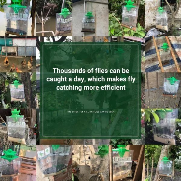 (🔥SUMMER HOT SALE)2022 New Multi-Use Ranch Fly Trap-♻ Concentrate on Pesky Flies